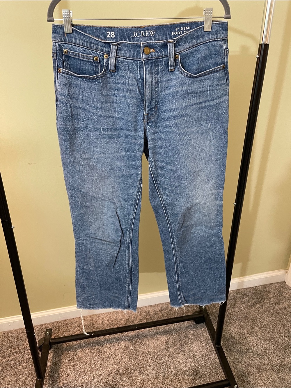 J. Crew 9”  Demi-Boot Crop Jeans